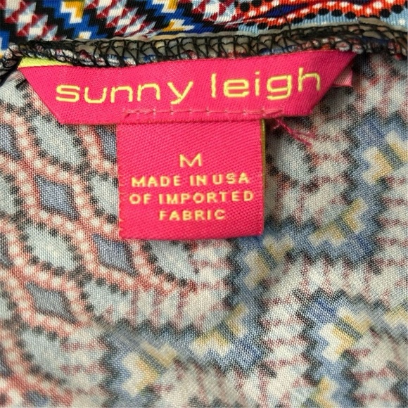 Sunny Leigh Women's M Geometric Asymmetric Midi Skirt Multicolor - Picture 2 of 6